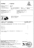 Certificato TUV-GS 2005